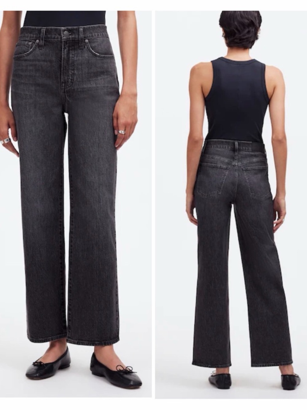 Madewell The Perfect Vintage Wide-Leg Crop Jean in Robles Wash